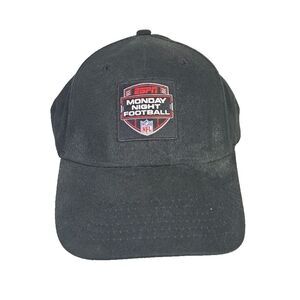 ESPN NFL Monday Night Football Dad Vintage Hat Strapback Cap Black Patch Logo